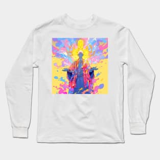 Mystical Doodle Meditator Long Sleeve T-Shirt